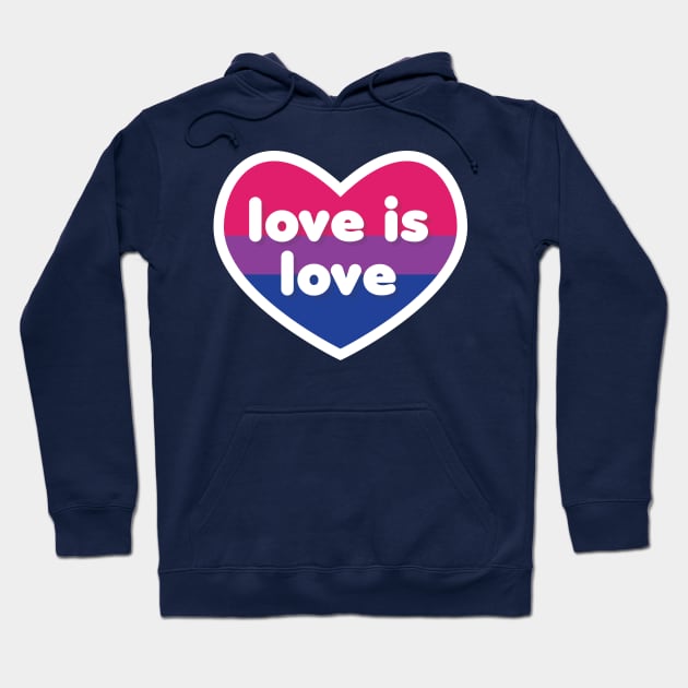 Love is love [Bisexual] Hoodie by deadbeatprince typography